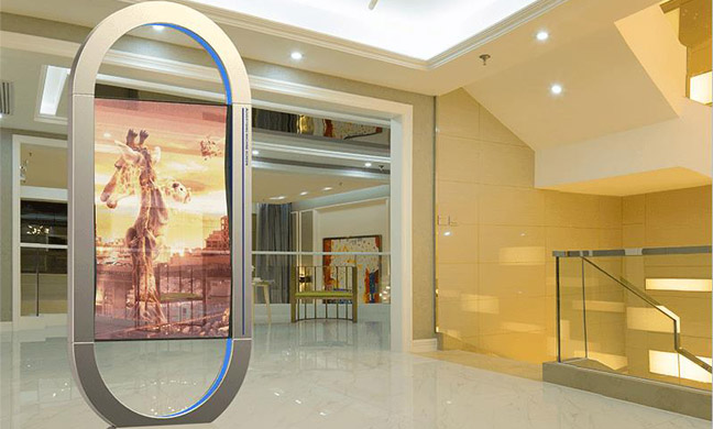 OLED透明屏：OLED立式廣告機(第2張)